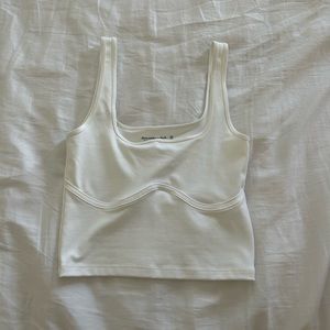 Abercrombie white tank top